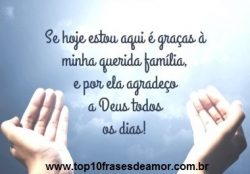 Graças à minha querida família