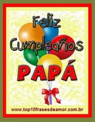 Feliz cumpleaños Papá