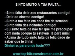 Sinto muito a tua falta...