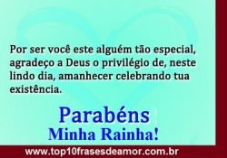 Parabéns Minha Rainha! Parabéns Minha Rainha!