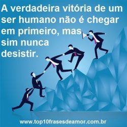 A verdadeira vitória