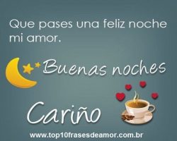 Buenas noches cariño Buenas noches cariño