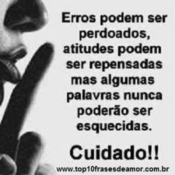 Cuidado com algumas palavras!