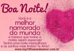 Você é o melhor namorado do mundo