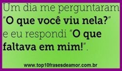 O que você viu nela?