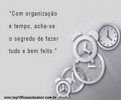 Tenha uma vida organizada