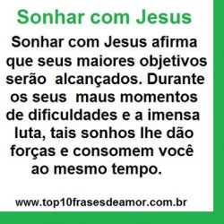 Sonhar com Jesus