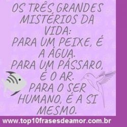 Os três grandes mistérios da vida Os três grandes mistérios da vida