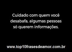 Cuidado com quem você desabafa