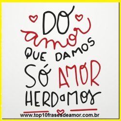 O amor como herança O amor como herança