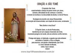 Oração a São Tomé