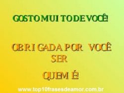 Gosto muito de você!