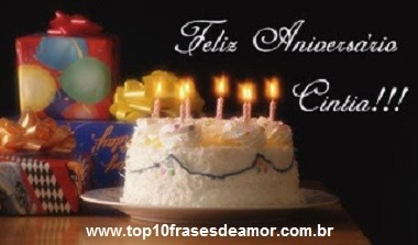Feliz Aniversário Cíntia!!!