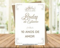 Feliz Bodas de Estanho