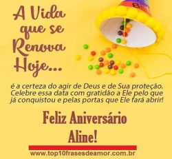 Feliz Aniversário Aline! Feliz Aniversário Aline!