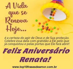 Feliz Aniversário Renata! Feliz Aniversário Renata!