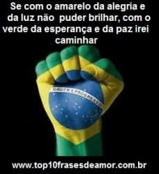 O povo deseja de paz e amor