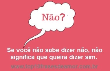 Você sabe dizer não?
