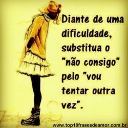 Diante de uma dificuldade