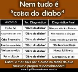Nem tudo é coisa do diabo