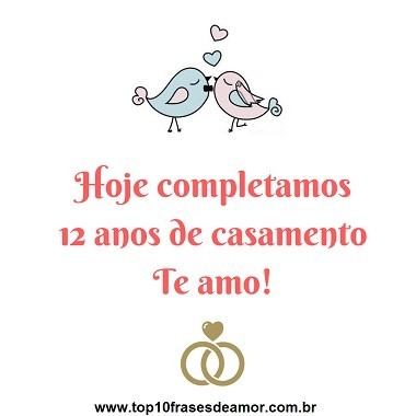 12 anos de casamento