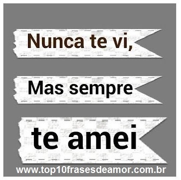 Sempre te amei!