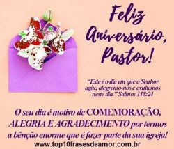 Feliz Aniversário Pastor! Feliz Aniversário Pastor!