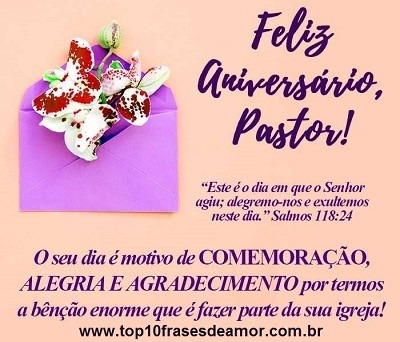 Feliz Aniversário Pastor!