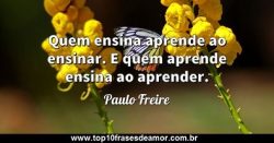 É ensinando que se aprende É ensinando que se aprende