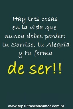 Hay tres cosas en la vida