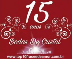 Feliz Bodas de Cristal!