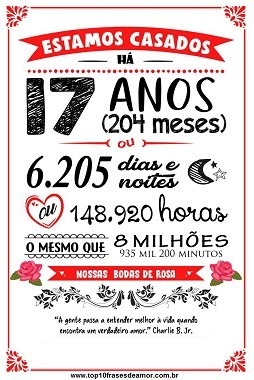 Feliz Bodas de Rosa!