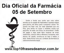 Salve o Dia da Farmácia! Salve o Dia da Farmácia!
