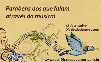 Parabéns aos musicoterapeutas!