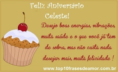 Feliz Aniversário Celeste!