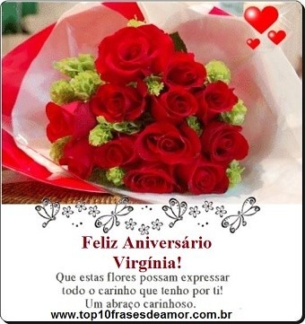 Feliz Aniversário Virgínia!