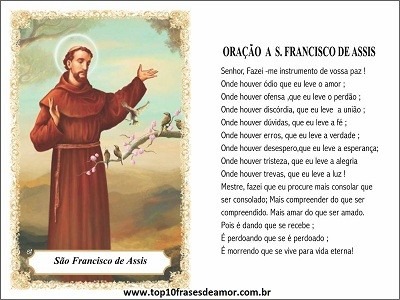 Oração a São Francisco de Assis