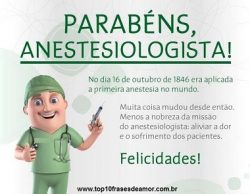 Parabéns Anestesiologista! Parabéns Anestesiologista!