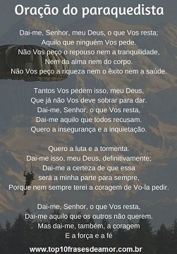 Oração do Paraquedista