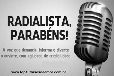 Radialista Parabéns!