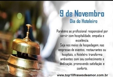 Parabéns Hoteleiro!