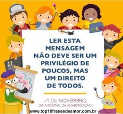 Saber ler é direito de todos! Saber ler é direito de todos!