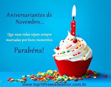 Aniversariantes de Novembro