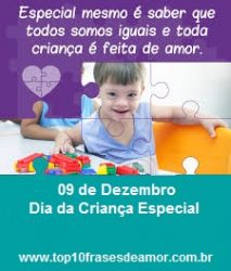 Feliz Dia da Criança Especial! Feliz Dia da Criança Especial!