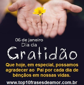 Feliz Dia da Gratidão!