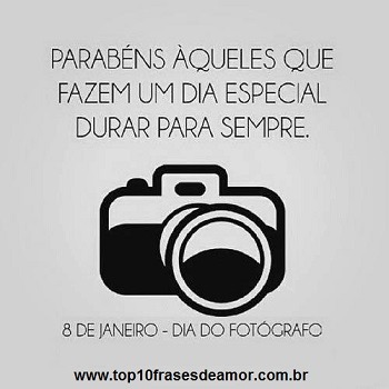 Feliz Dia do Fotógrafo!