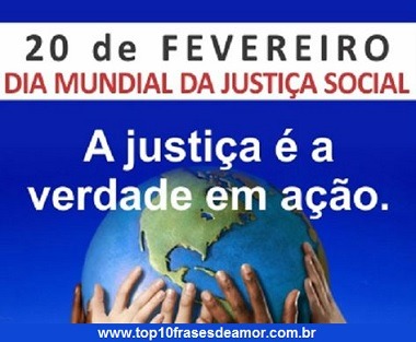 Dia Mundial da Justiça Social
