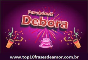 Parabéns Débora!