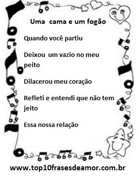 Uma cama e um fogão