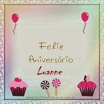 Feliz Aniversário Luanne